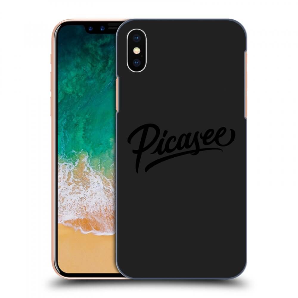 Crna Silikonska Maskica Za Apple IPhone X/XS - Picasee - Black