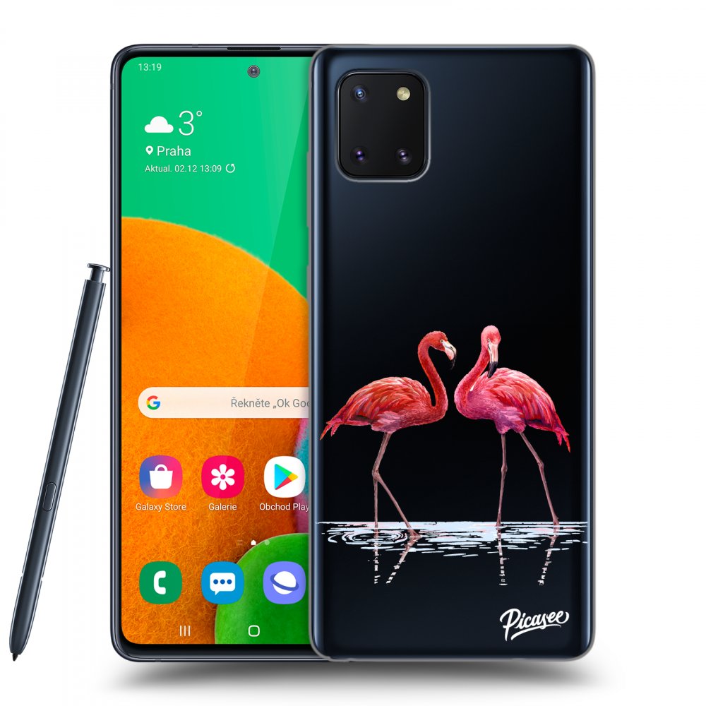 Silikonska Prozirna Maskica Za Samsung Galaxy Note 10 Lite N770F - Flamingos Couple