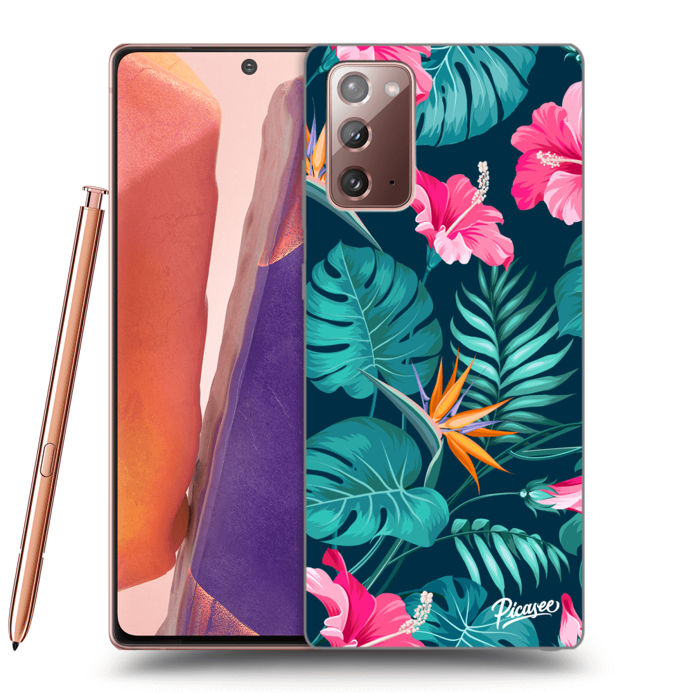 Silikonska Prozirna Maskica Za Samsung Galaxy Note 20 - Pink Monstera