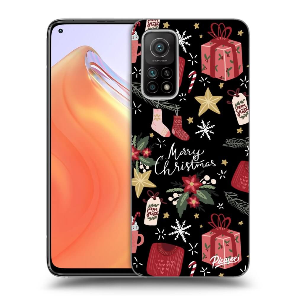 Crna Silikonska Maskica Za Xiaomi Mi 10T - Christmas