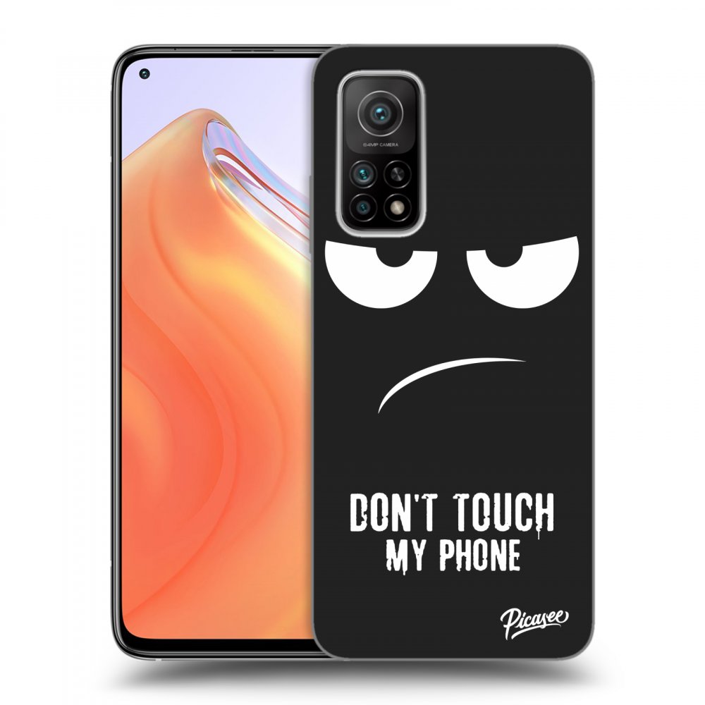 Crna Silikonska Maskica Za Xiaomi Mi 10T - Don't Touch My Phone