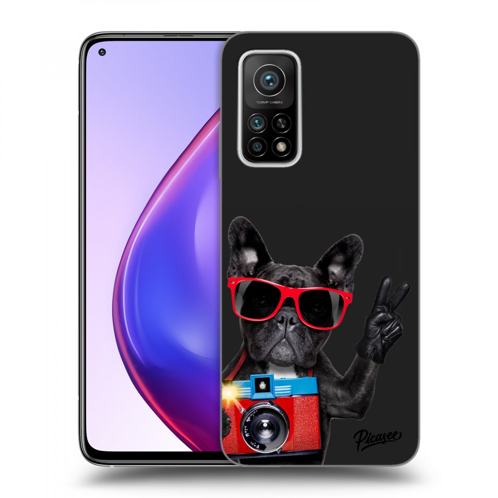 Crna Silikonska Maskica Za Xiaomi Mi 10T Pro - French Bulldog