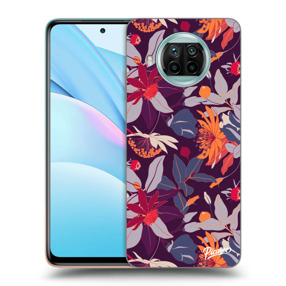 Crna Silikonska Maskica Za Xiaomi Mi 10T Lite - Purple Leaf