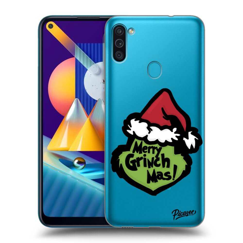 Silikonska Prozirna Maskica Za Samsung Galaxy M11 - Grinch 2