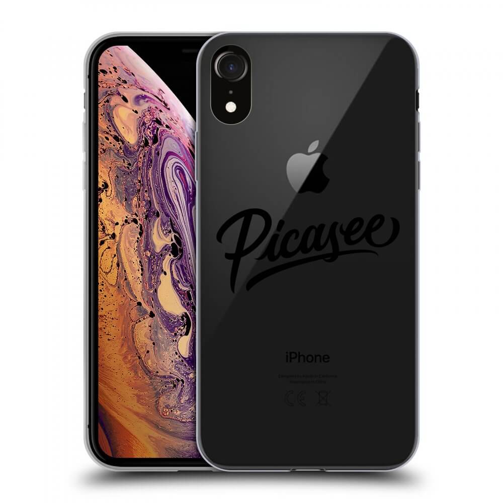 Silikonska Prozirna Maskica Za Apple IPhone XR - Picasee - Black