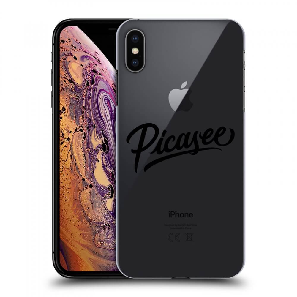 Silikonska Prozirna Maskica Za Apple IPhone XS Max - Picasee - Black