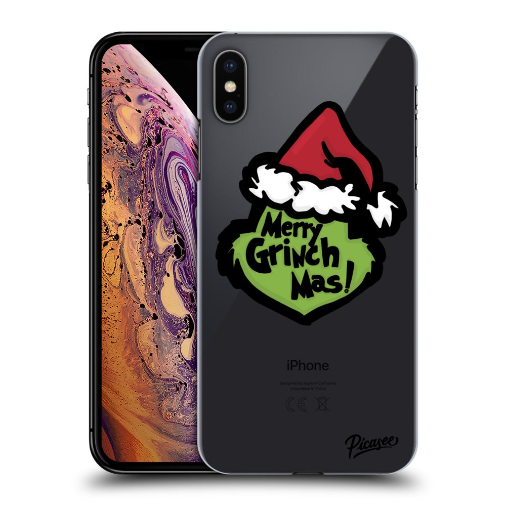 Silikonska Prozirna Maskica Za Apple IPhone XS Max - Grinch 2