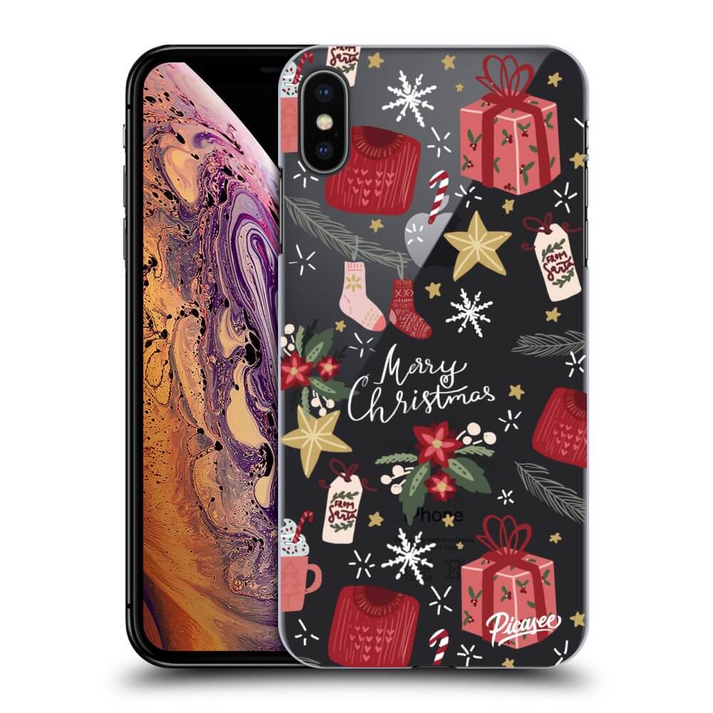 Silikonska Prozirna Maskica Za Apple IPhone XS Max - Christmas