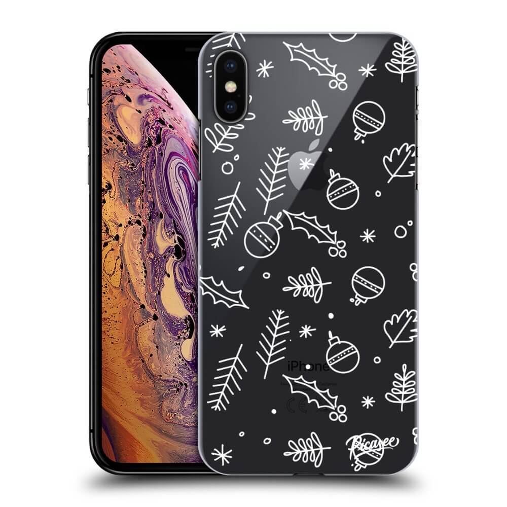 Silikonska Prozirna Maskica Za Apple IPhone XS Max - Mistletoe