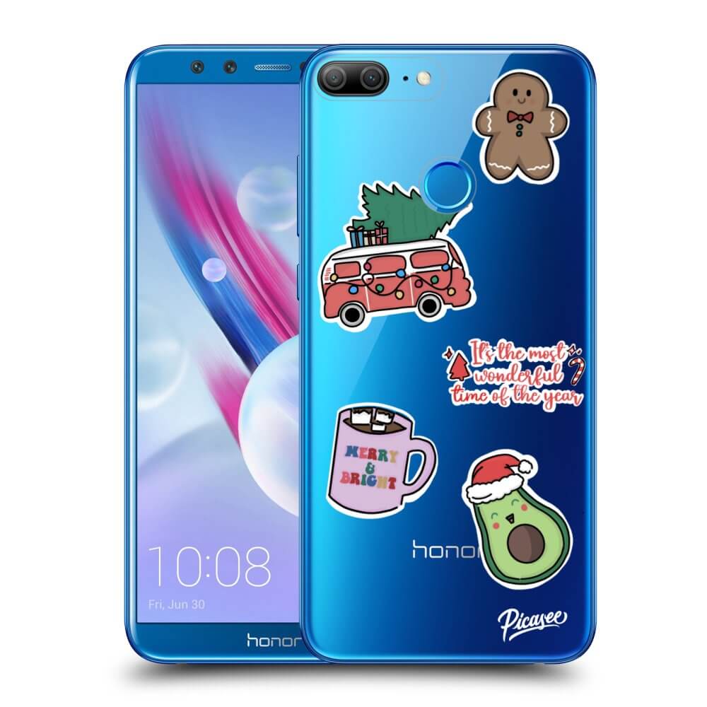 Silikonska Prozirna Maskica Za Honor 9 Lite - Christmas Stickers