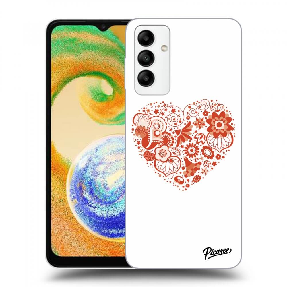 Silikonska Prozirna Maskica Za Samsung Galaxy A04s A047F - Big Heart