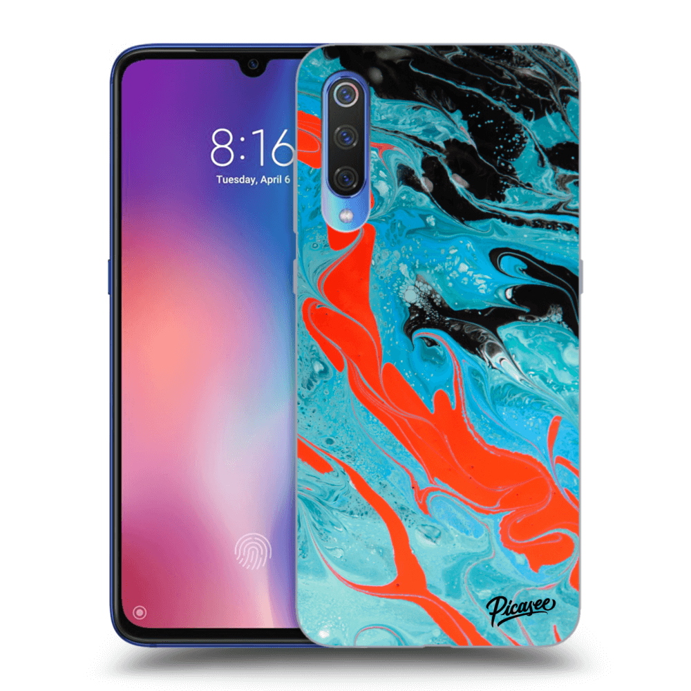 Crna Silikonska Maskica Za Xiaomi Mi 9 - Blue Magma