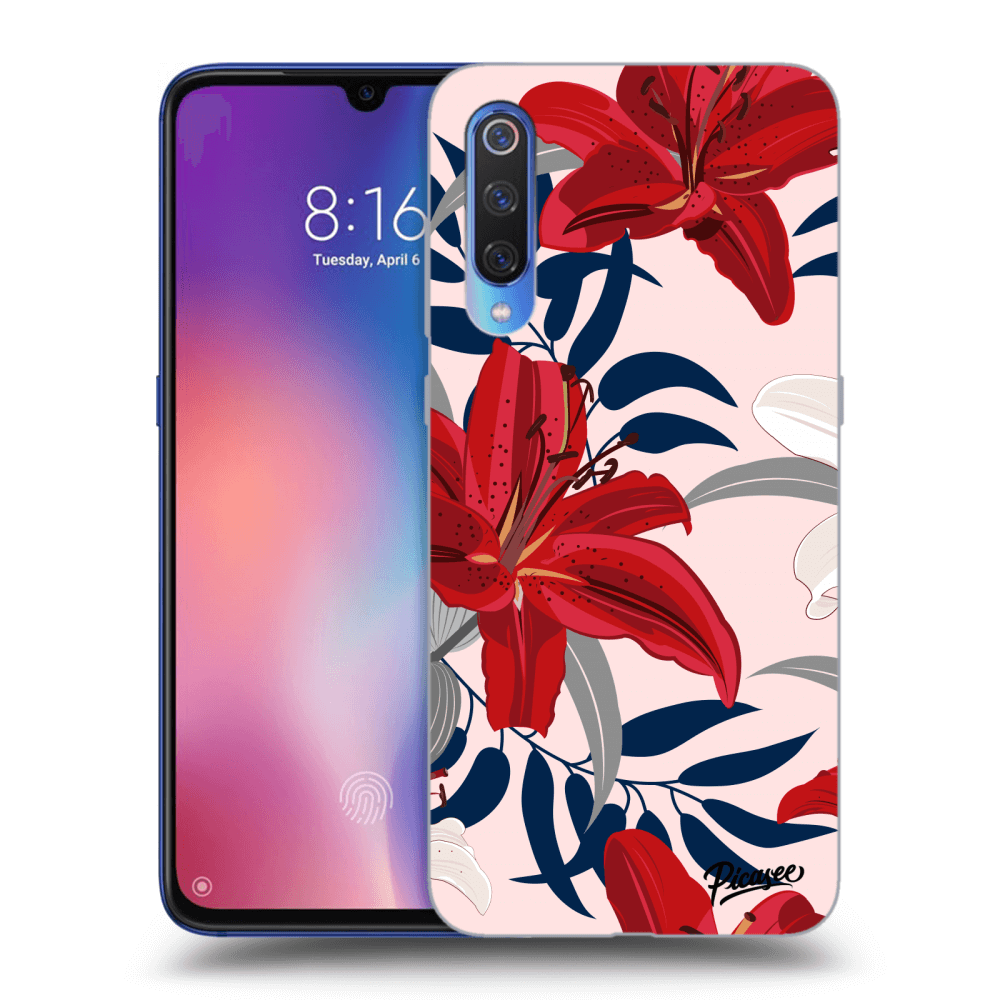 Silikonska Prozirna Maskica Za Xiaomi Mi 9 - Red Lily