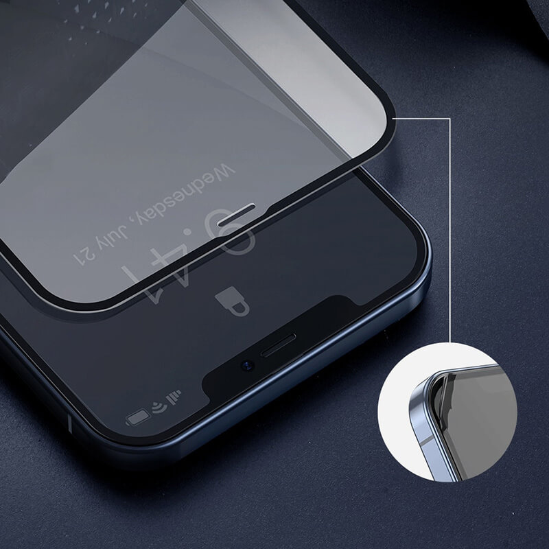 3x 3D Zaštitno Kaljeno Staklo S Okvirom Za Apple IPhone 12 Pro Max - Crne Boje - 2+1 Gratis