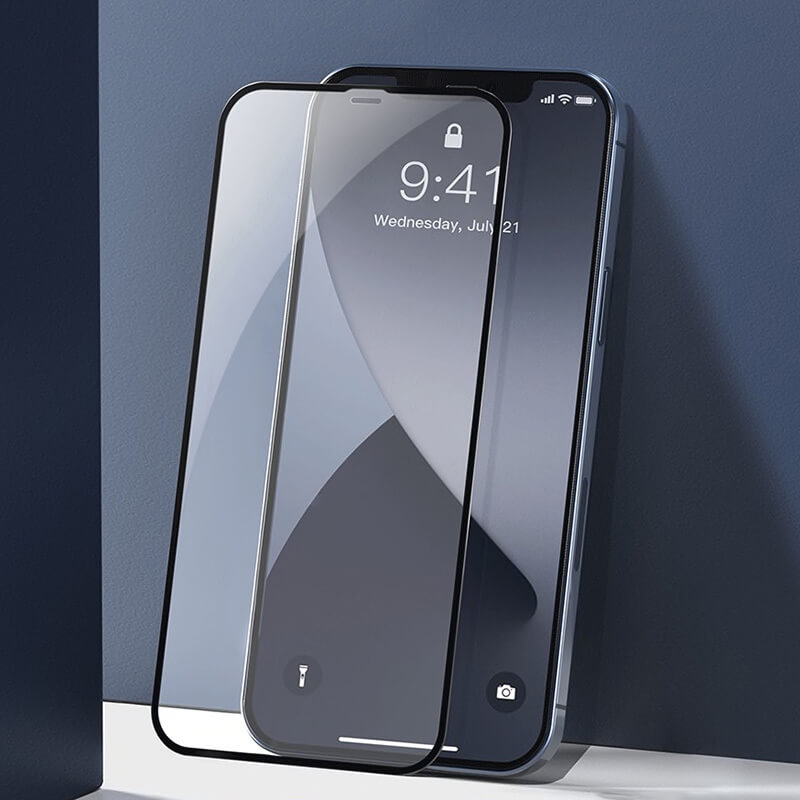 3x 3D Zaštitno Kaljeno Staklo S Okvirom Za Apple IPhone 12 Pro Max - Crne Boje - 2+1 Gratis
